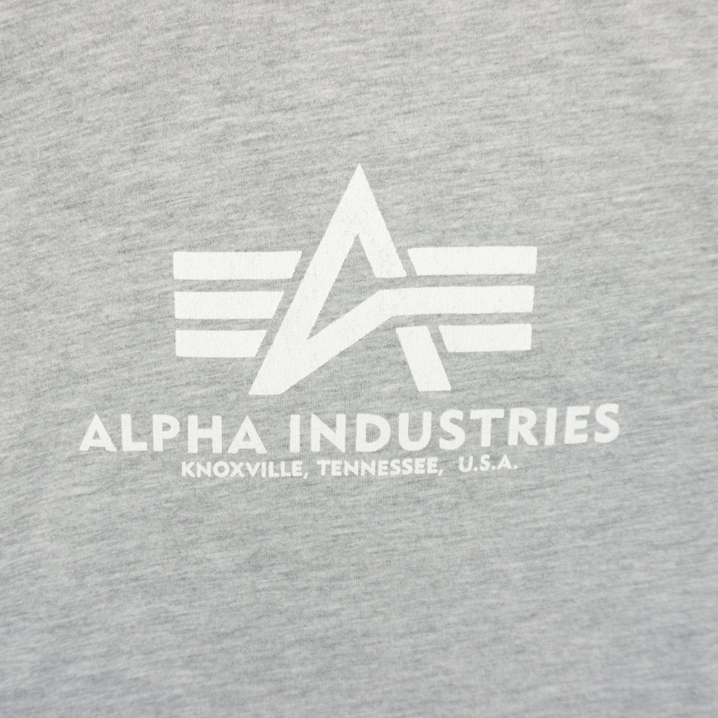 Alpha Industries Сива Тениска с Голямо Лого