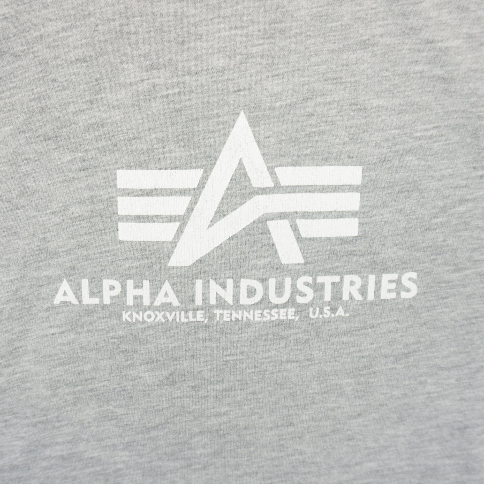 Alpha Industries Сива Тениска с Голямо Лого