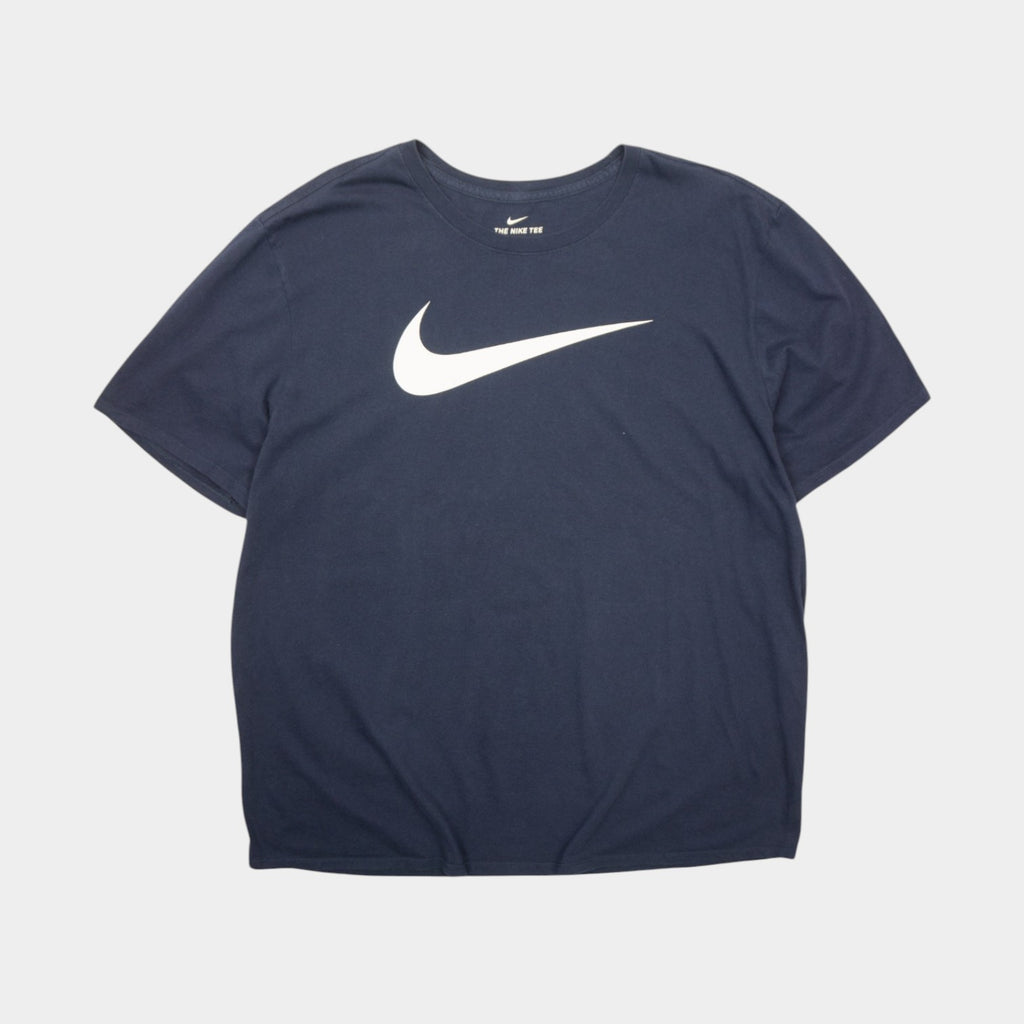 Nike Тъмно Синя Тениска с Голямо Лого