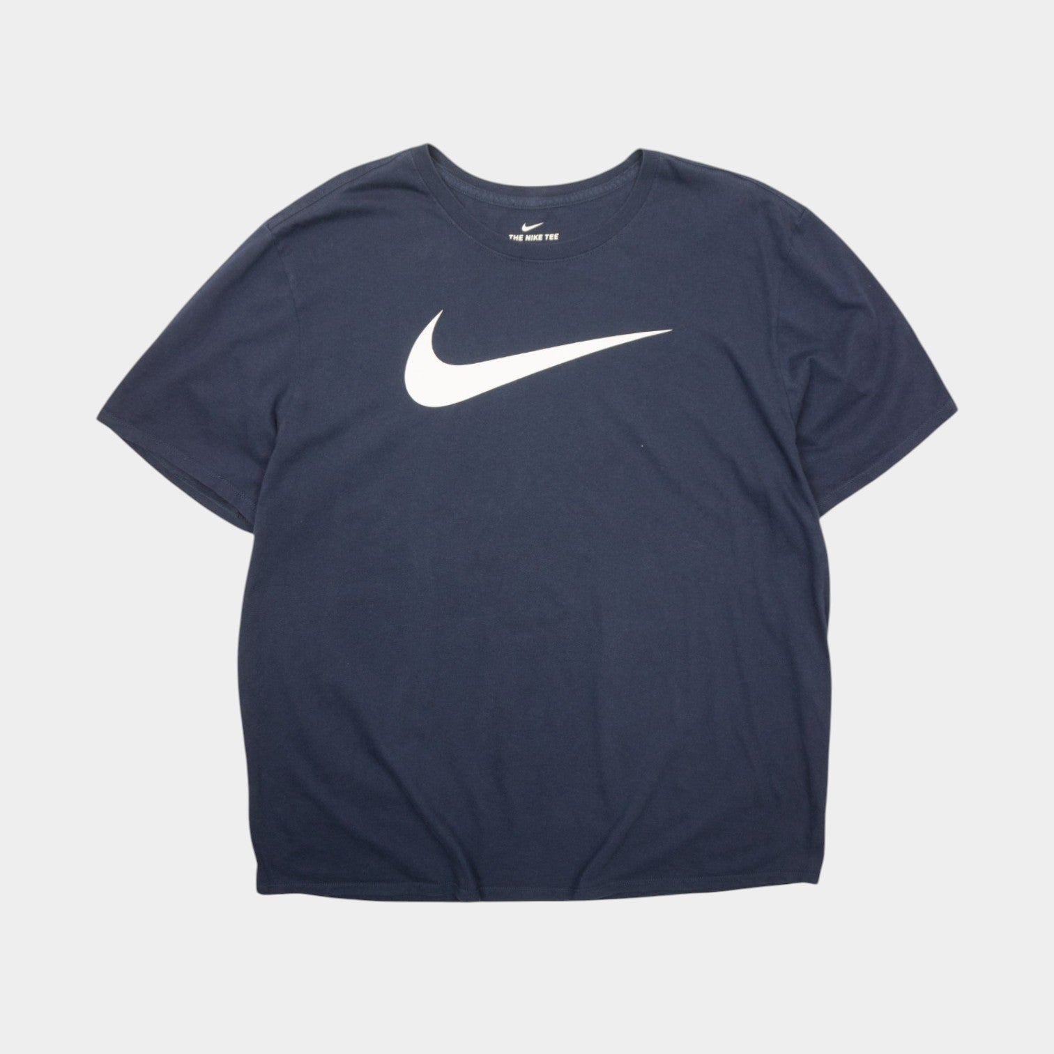 Nike Тъмно Синя Тениска с Голямо Лого