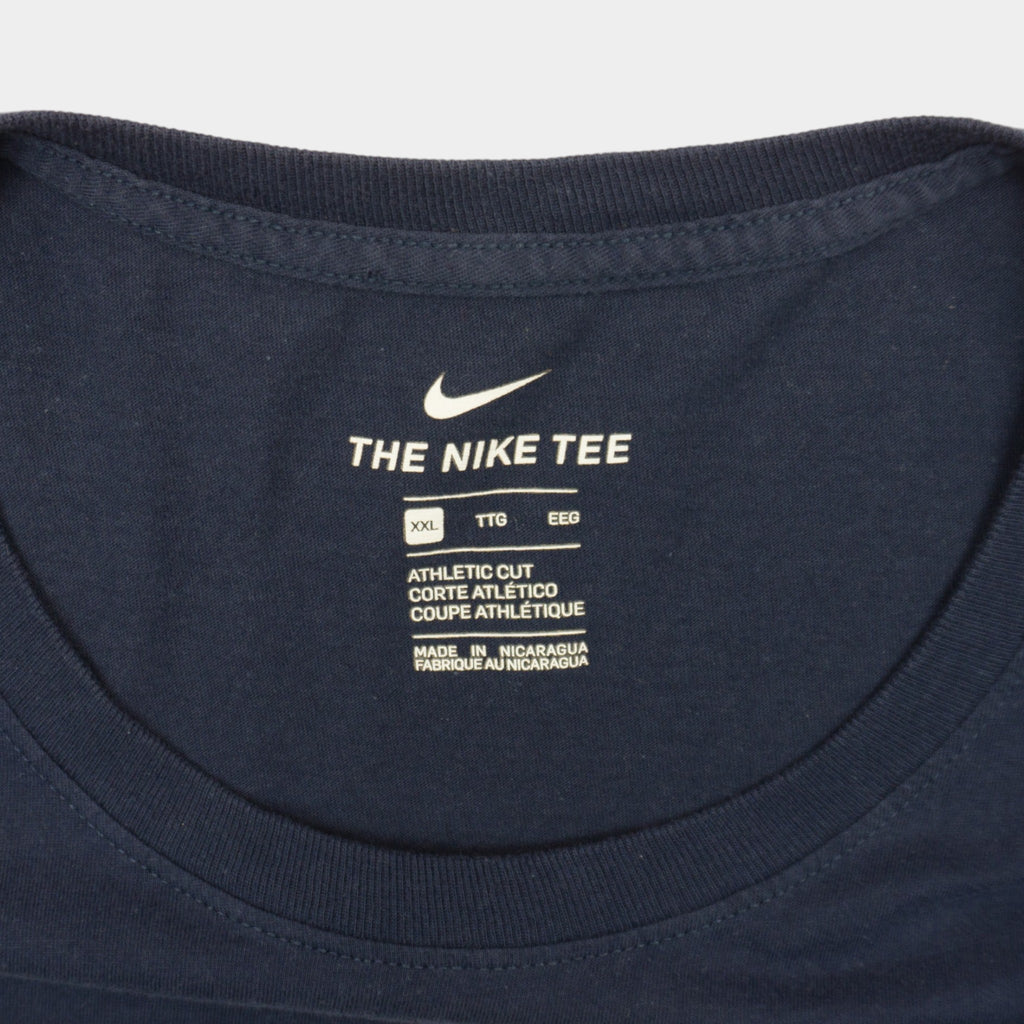 Nike Тъмно Синя Тениска с Голямо Лого