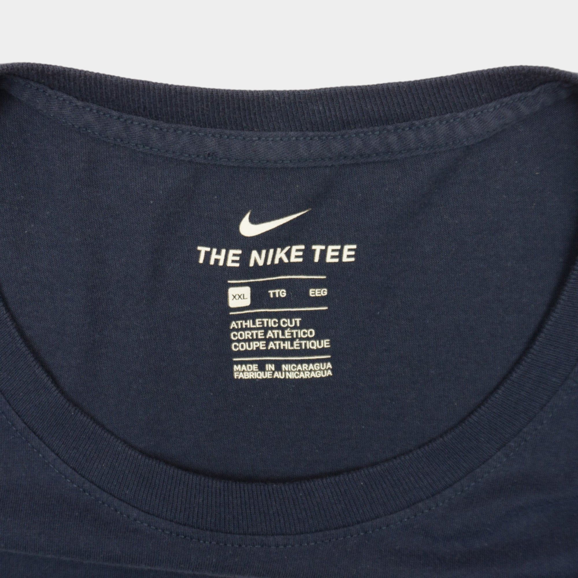 Nike Тъмно Синя Тениска с Голямо Лого