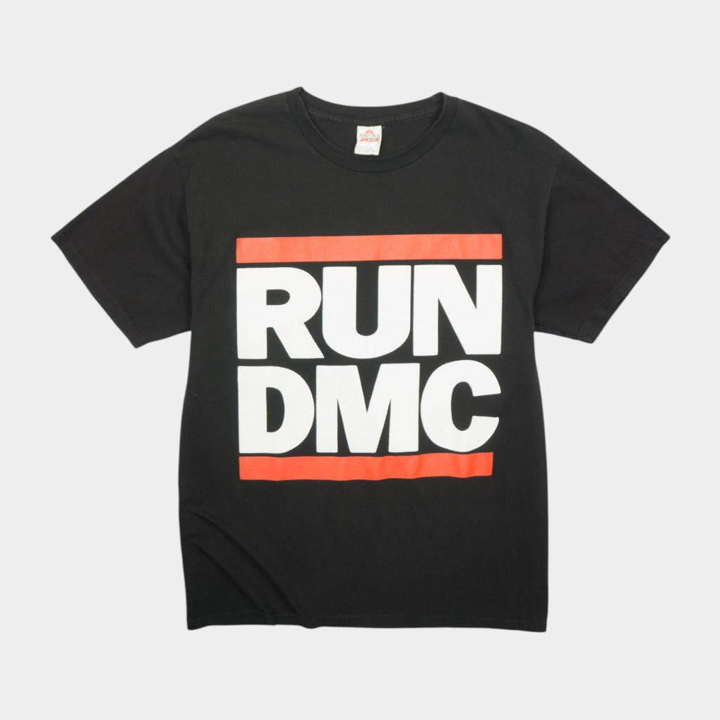 RUN-DMC Черна Тениска с Голямо Лого
