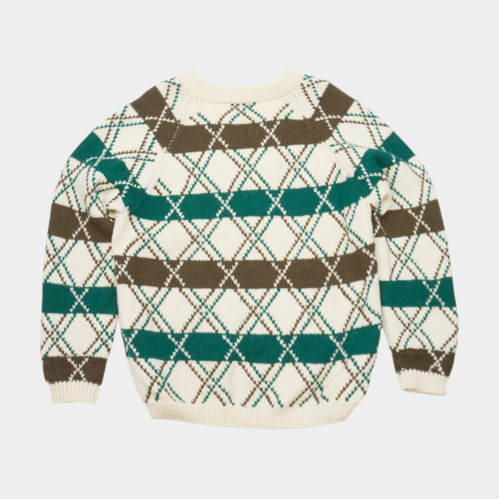 Vintage Плетен Пуловер