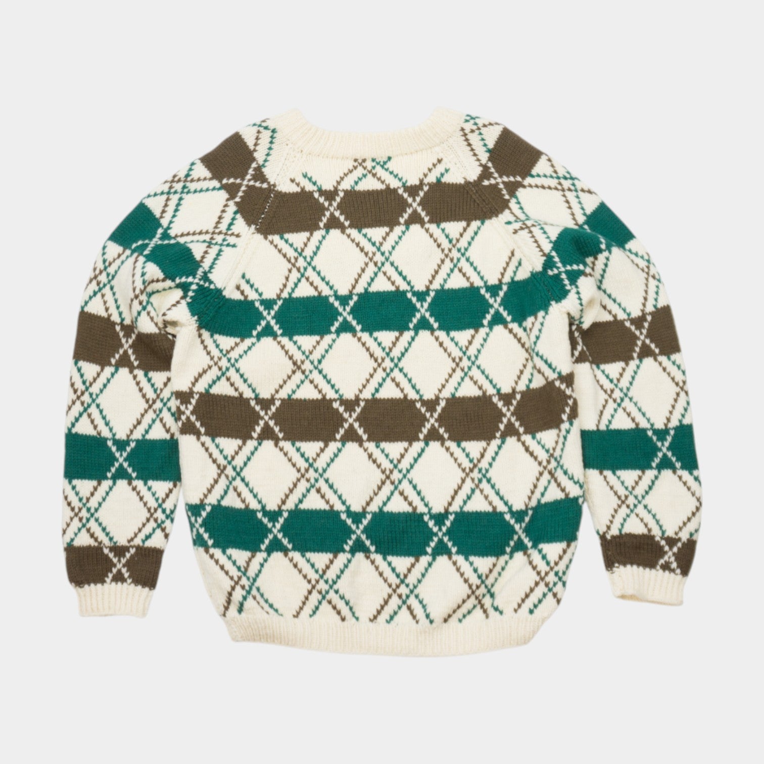 Vintage Плетен Пуловер