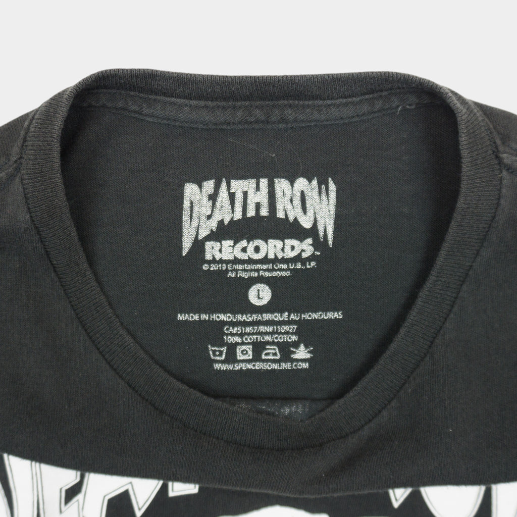 Death Row Records Черна Тениска с Графика