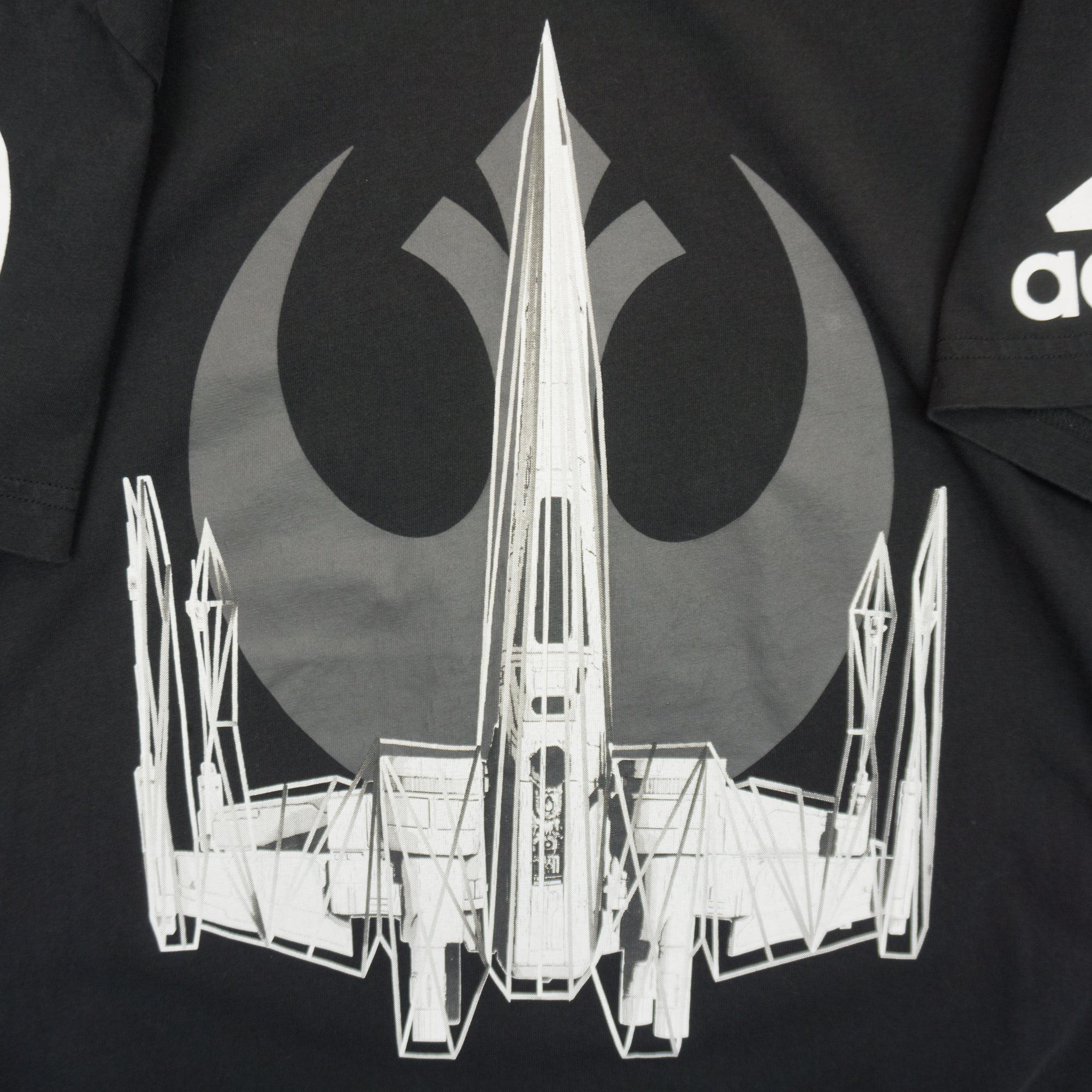 Adidas X Star Wars Черна Тениска с Графика