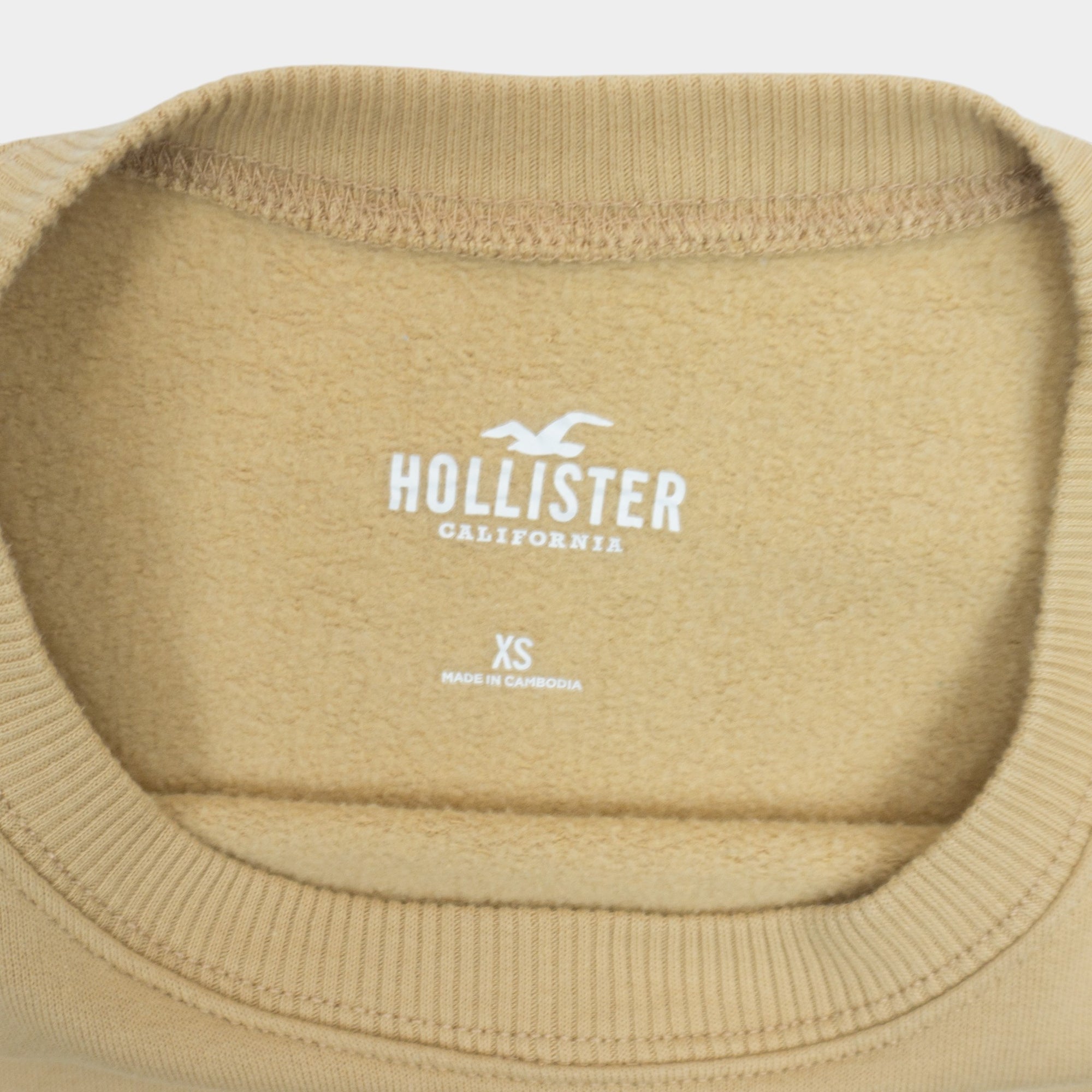Hollister Бежова Блуза с Малко Лого