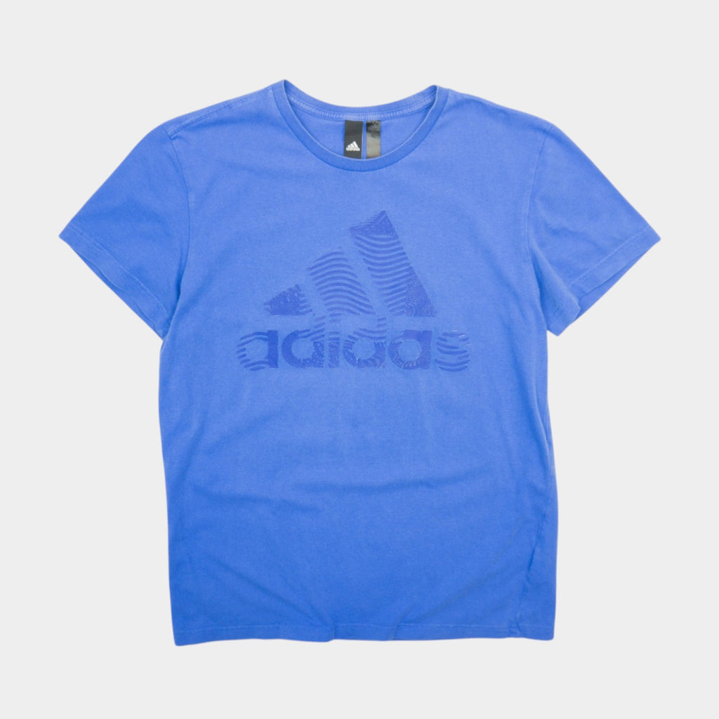 Adidas Синя Тениска с Голямо Лого