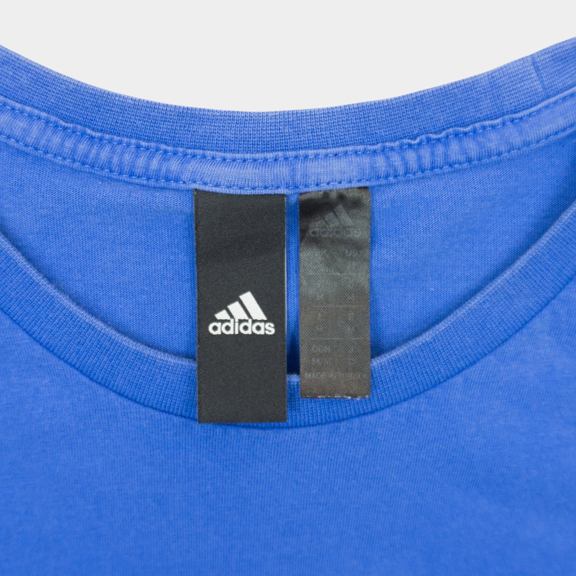 Adidas Синя Тениска с Голямо Лого