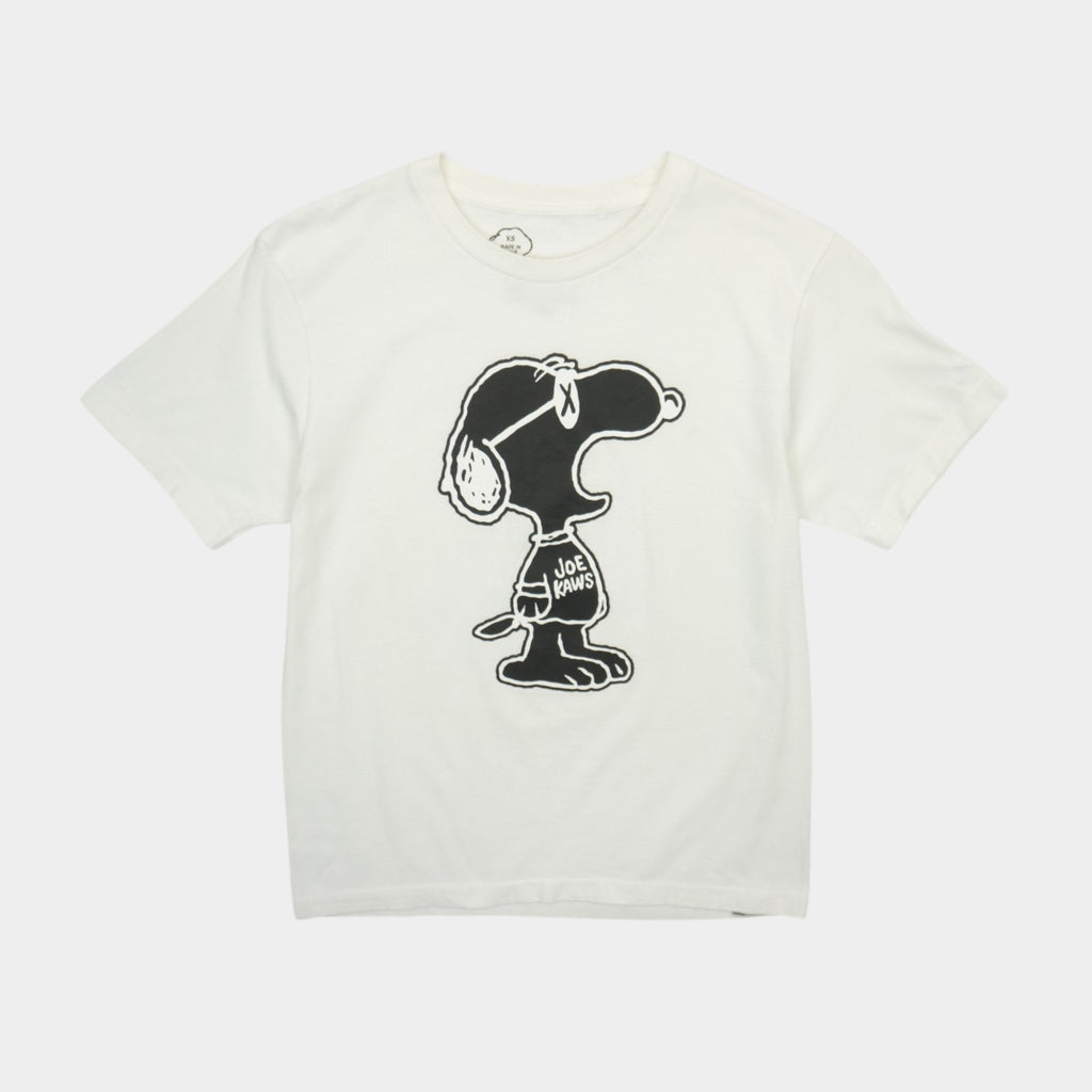 Uniqlo X Kaws X Peanuts Бяла Тениска с Графика