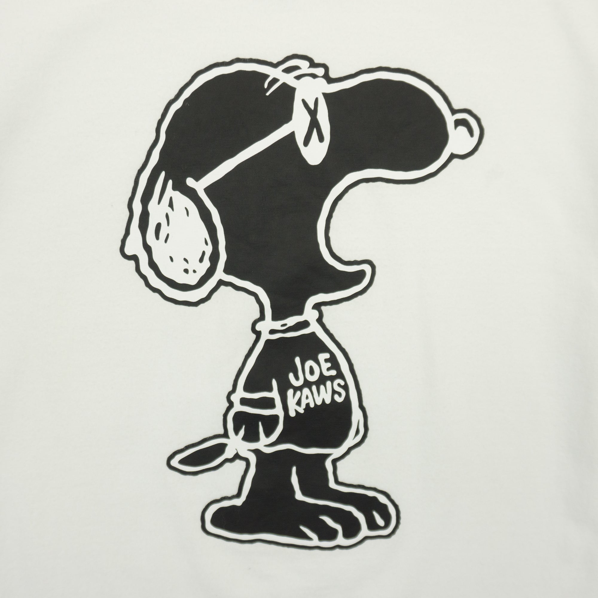 Uniqlo X Kaws X Peanuts Бяла Тениска с Графика