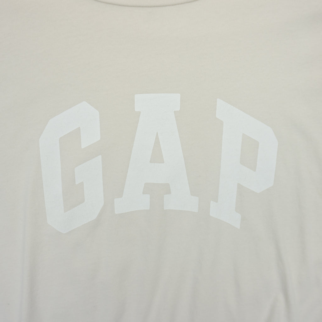Gap Бежова Тениска с Голямо Лого