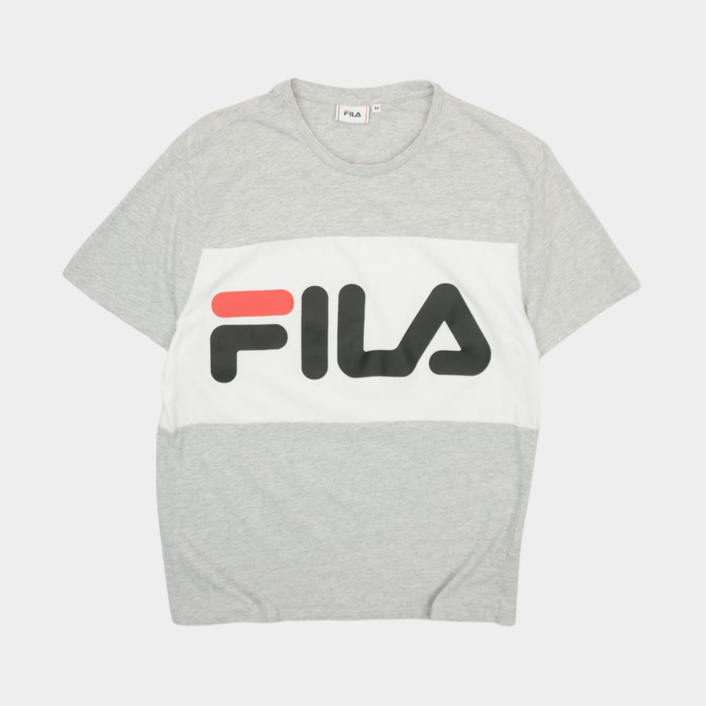 Fila Сива Тениска с Голямо Лого