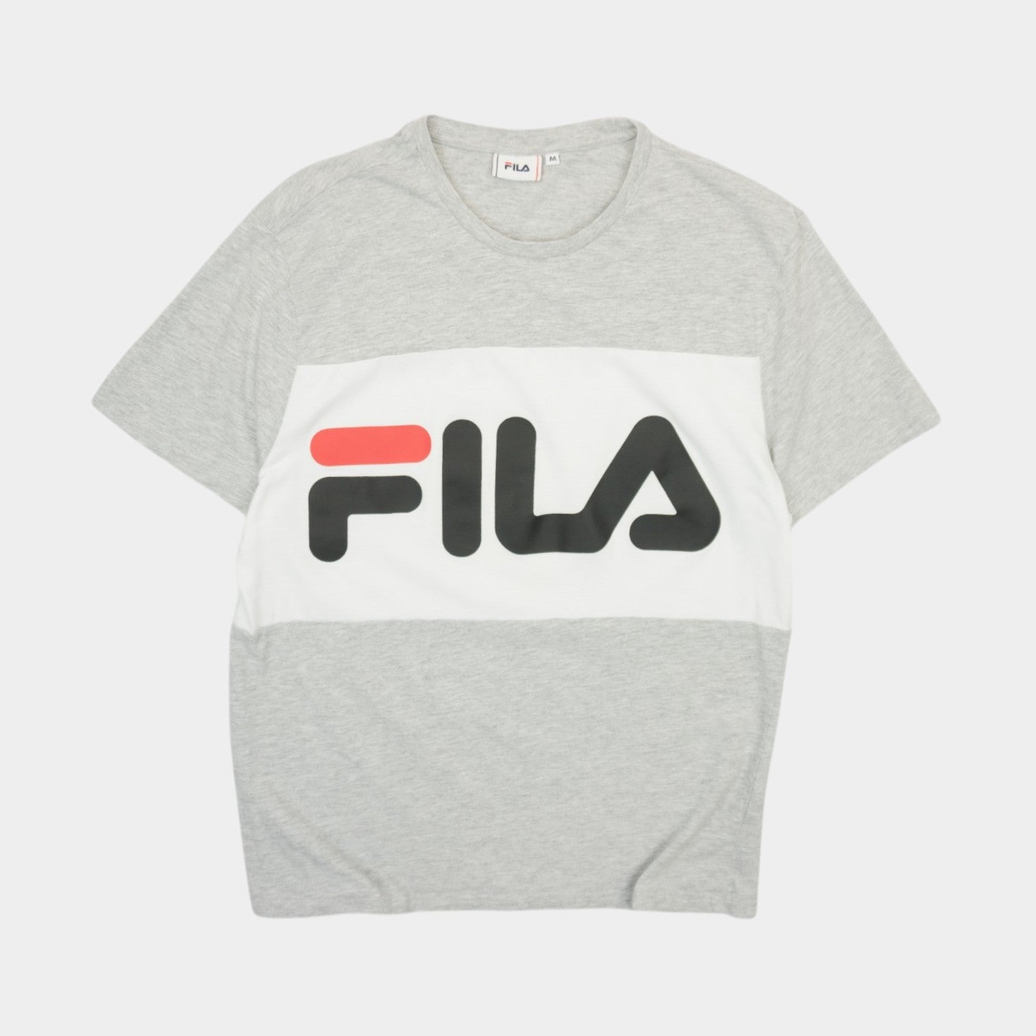 Fila Сива Тениска с Голямо Лого