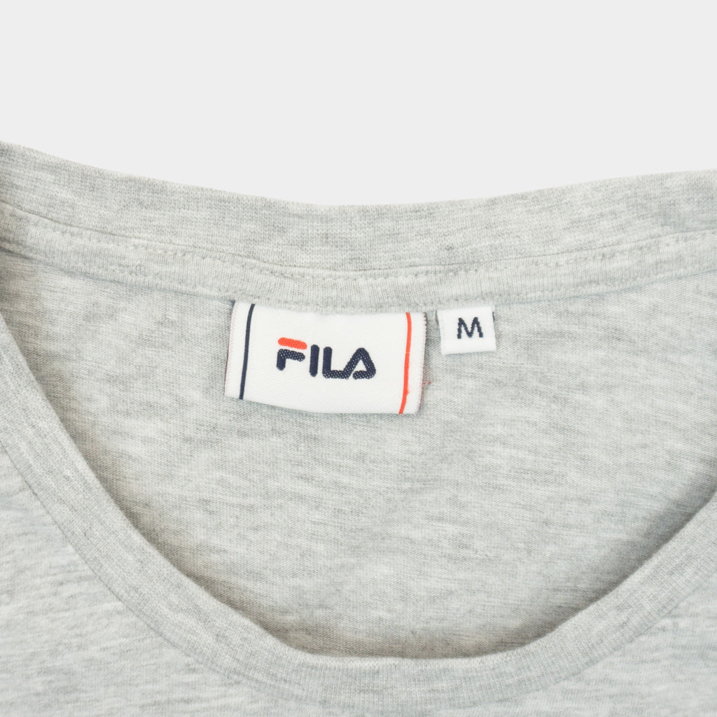 Fila Сива Тениска с Голямо Лого