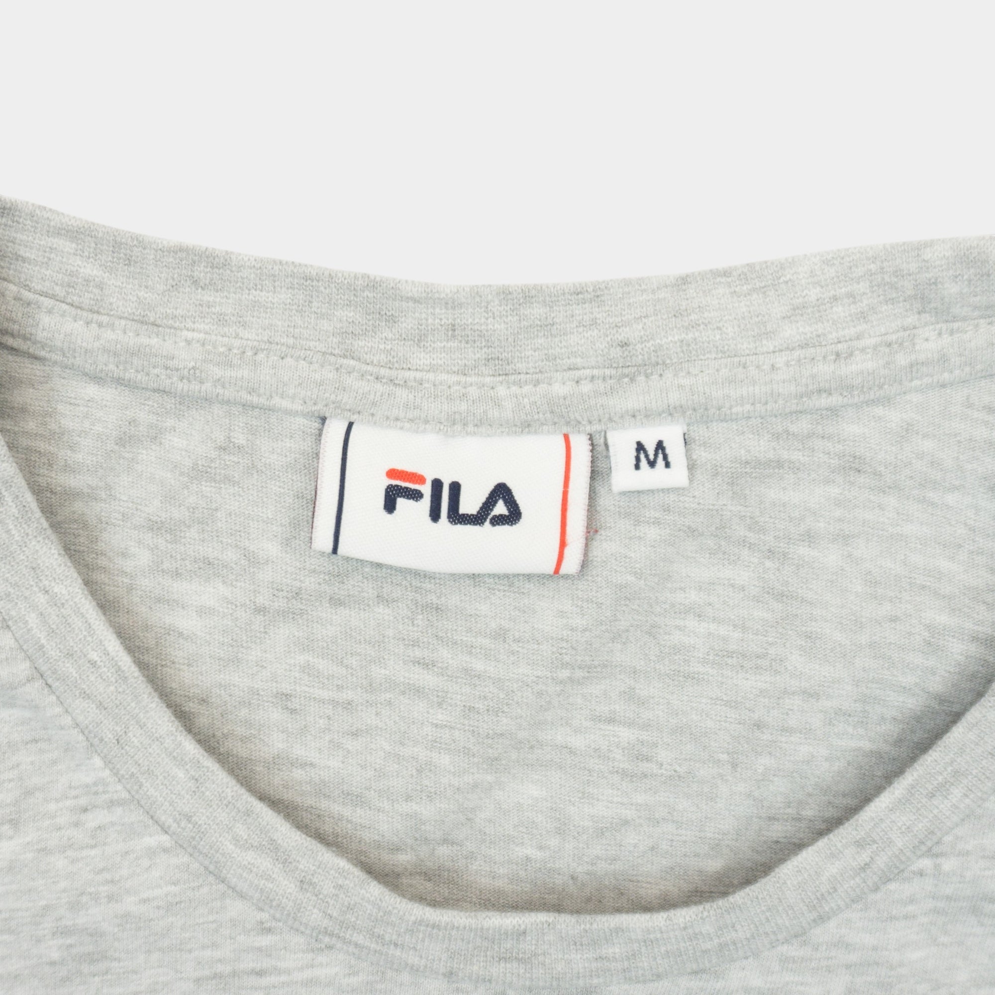 Fila Сива Тениска с Голямо Лого