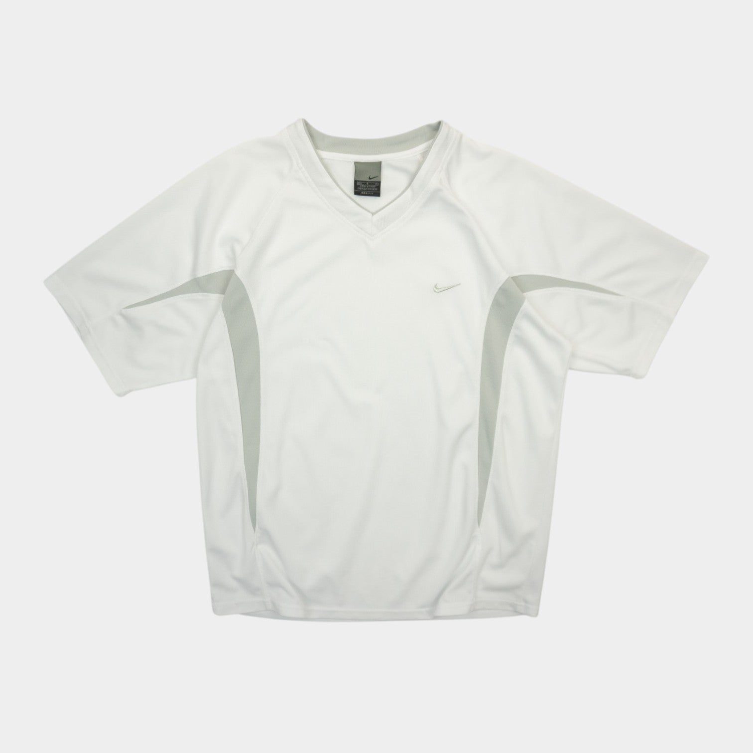 Nike Dri-Fit Vintage Бяла Тениска с Бродирано Лого