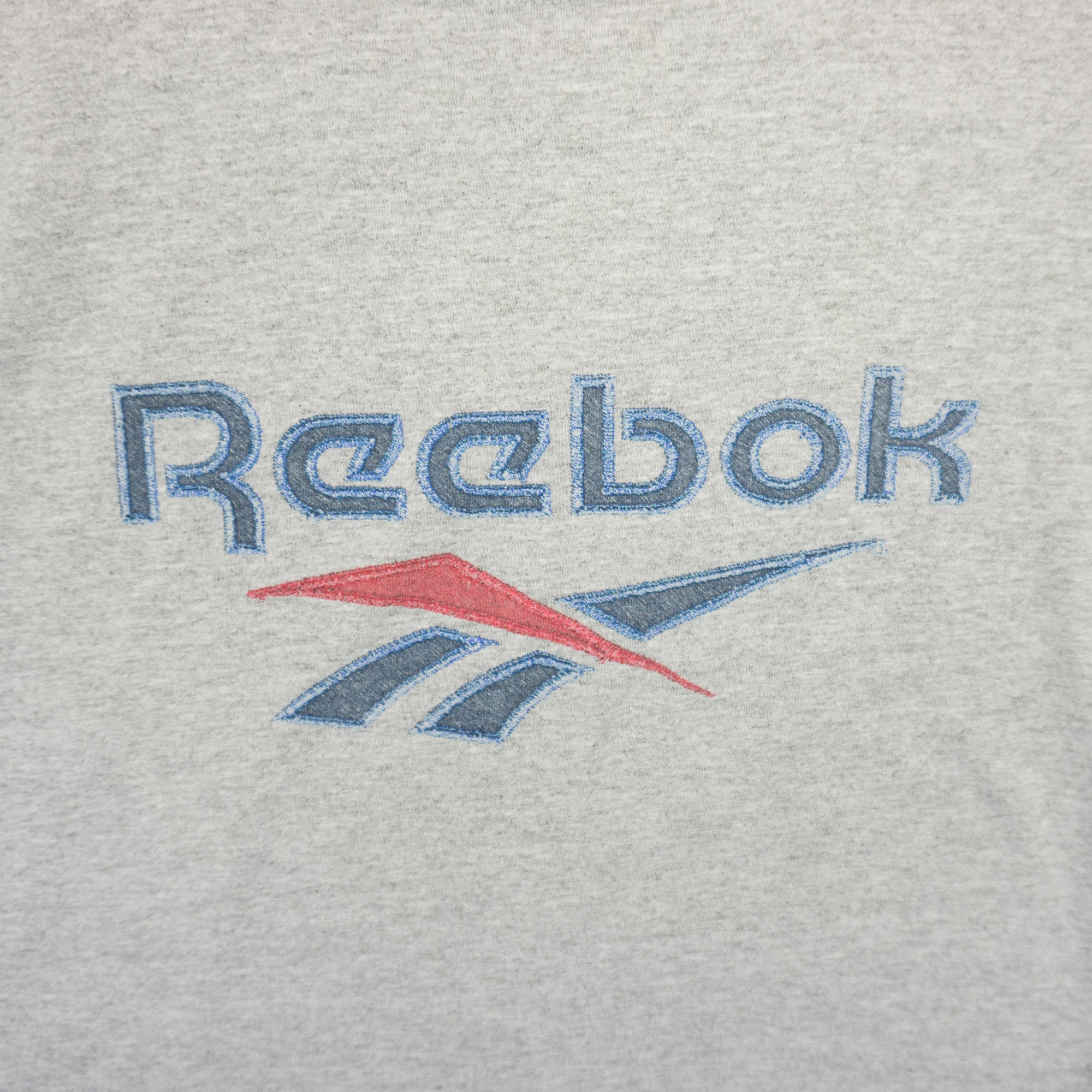 Reebok Vintage Сива Тениска с Голямо Лого