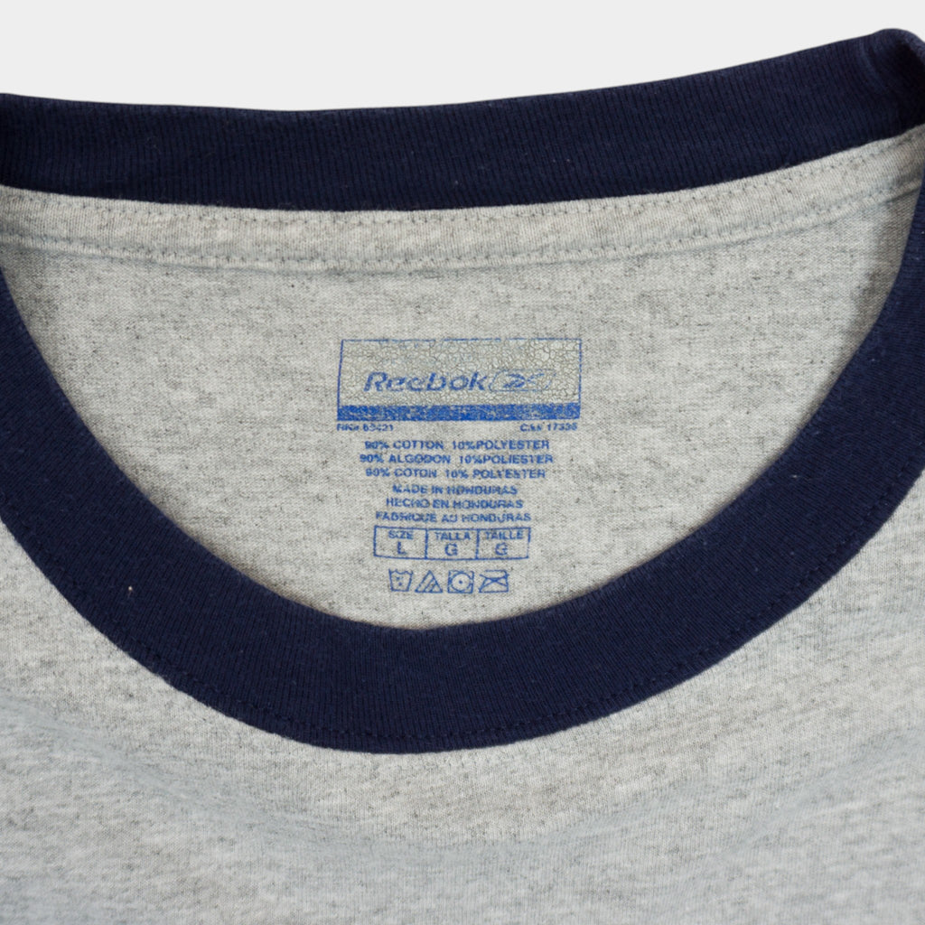 Reebok Vintage Сива Тениска с Голямо Лого
