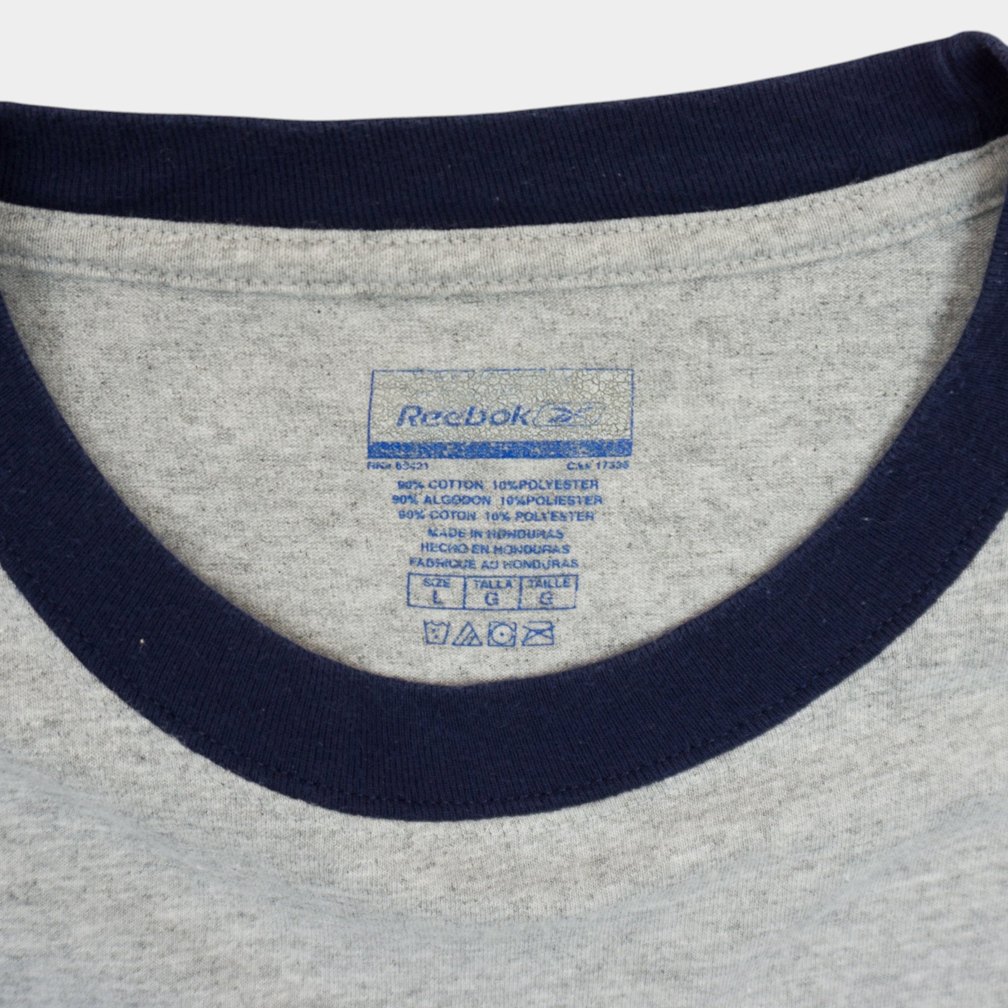 Reebok Vintage Сива Тениска с Голямо Лого