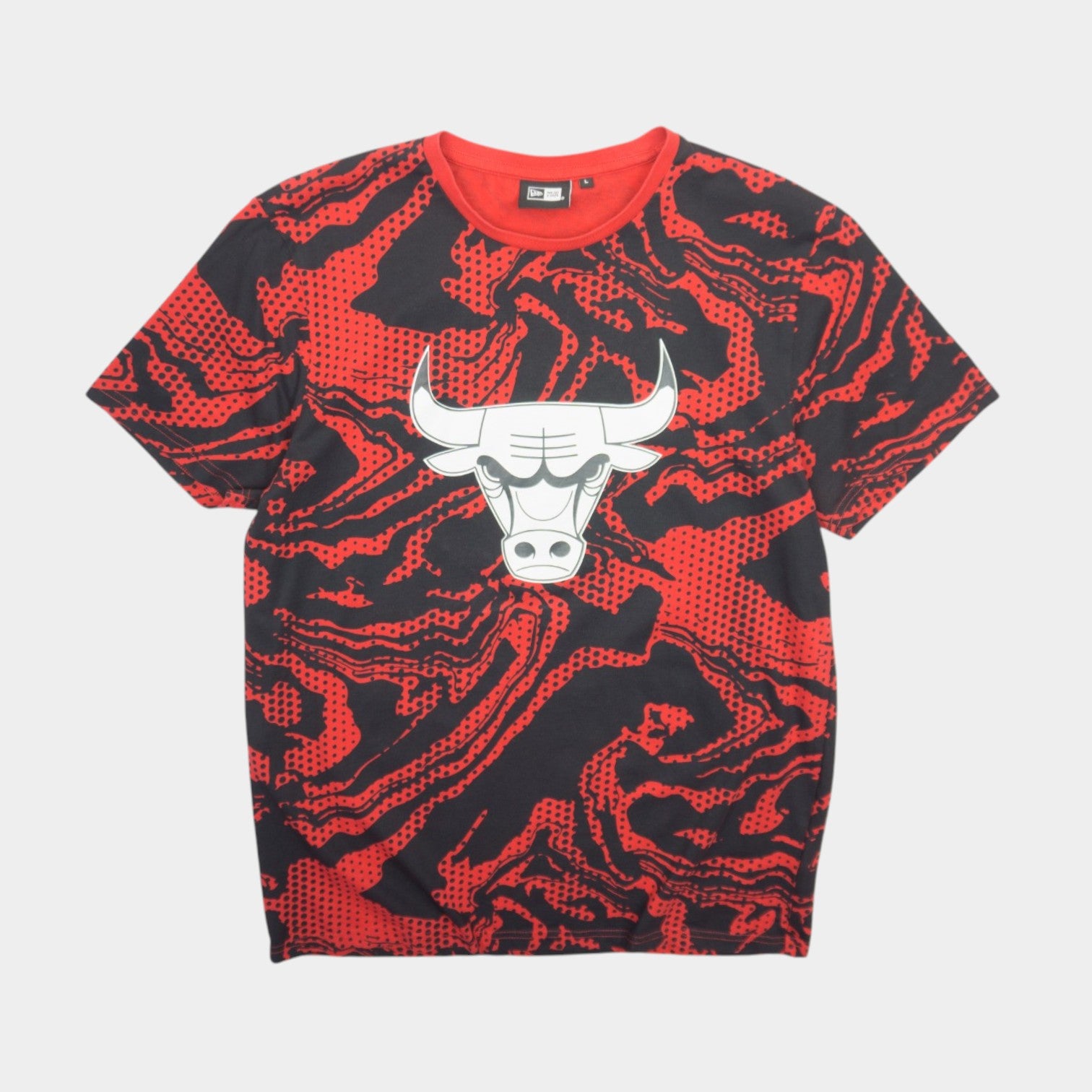 New Era X NBA Chicago Bulls Тениска с Голямо Лого