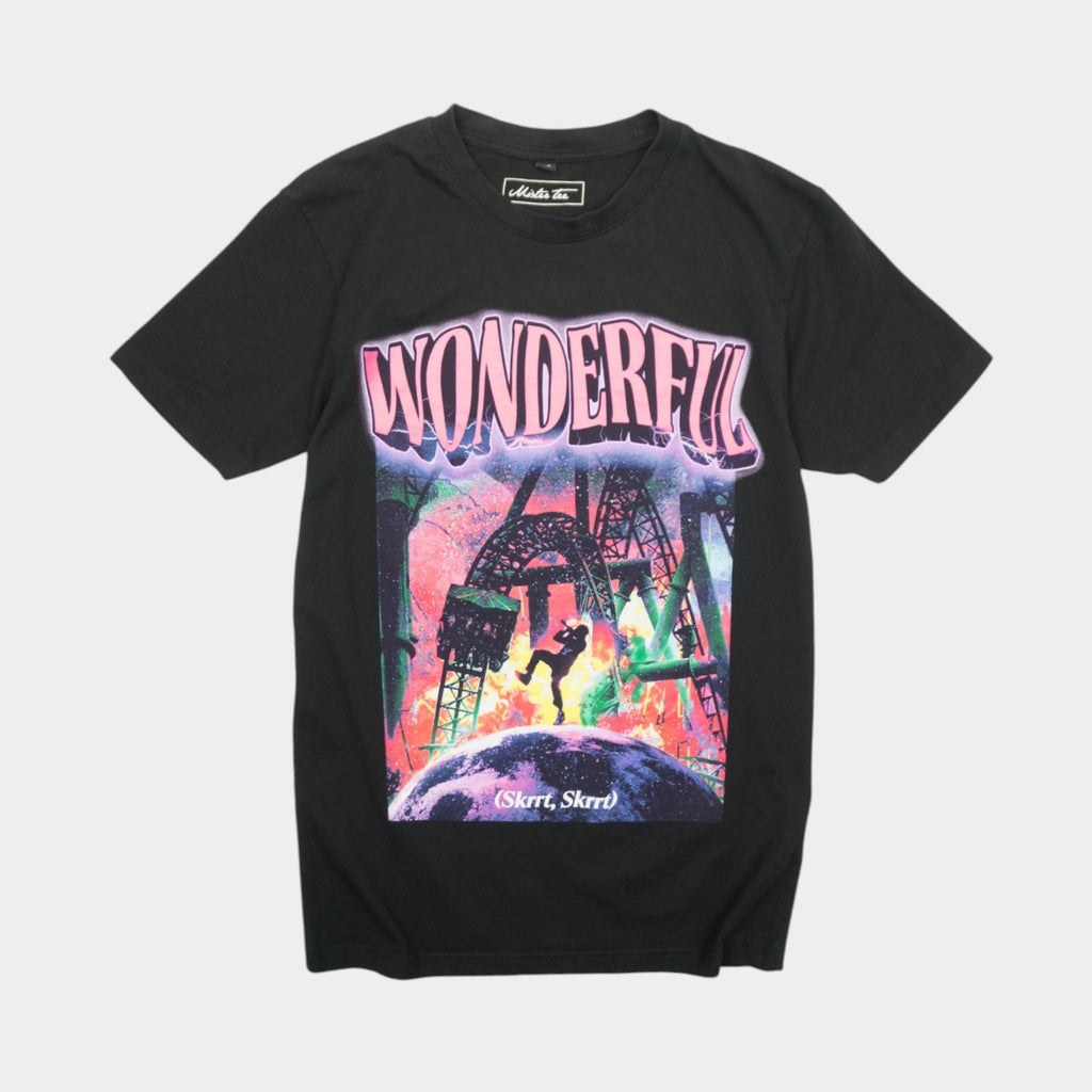 Mister Tee Travis Scott Черна Тениска с Графика