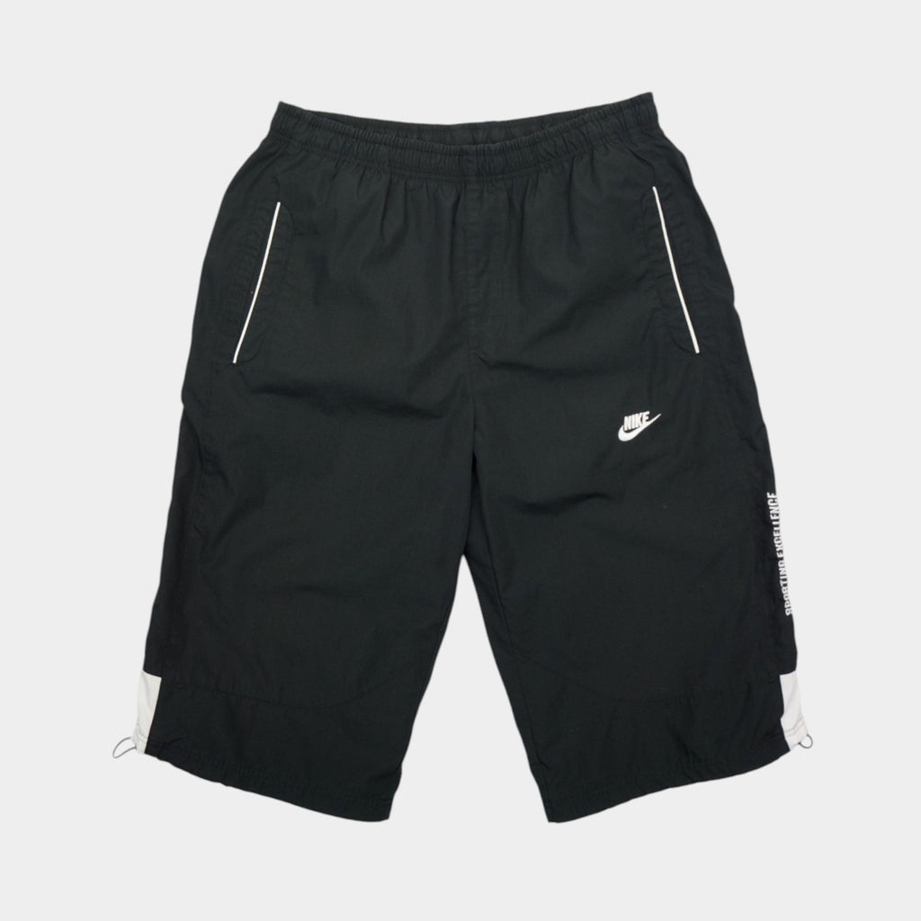 Nike Черни Къси Панталони с Бродирано Лого