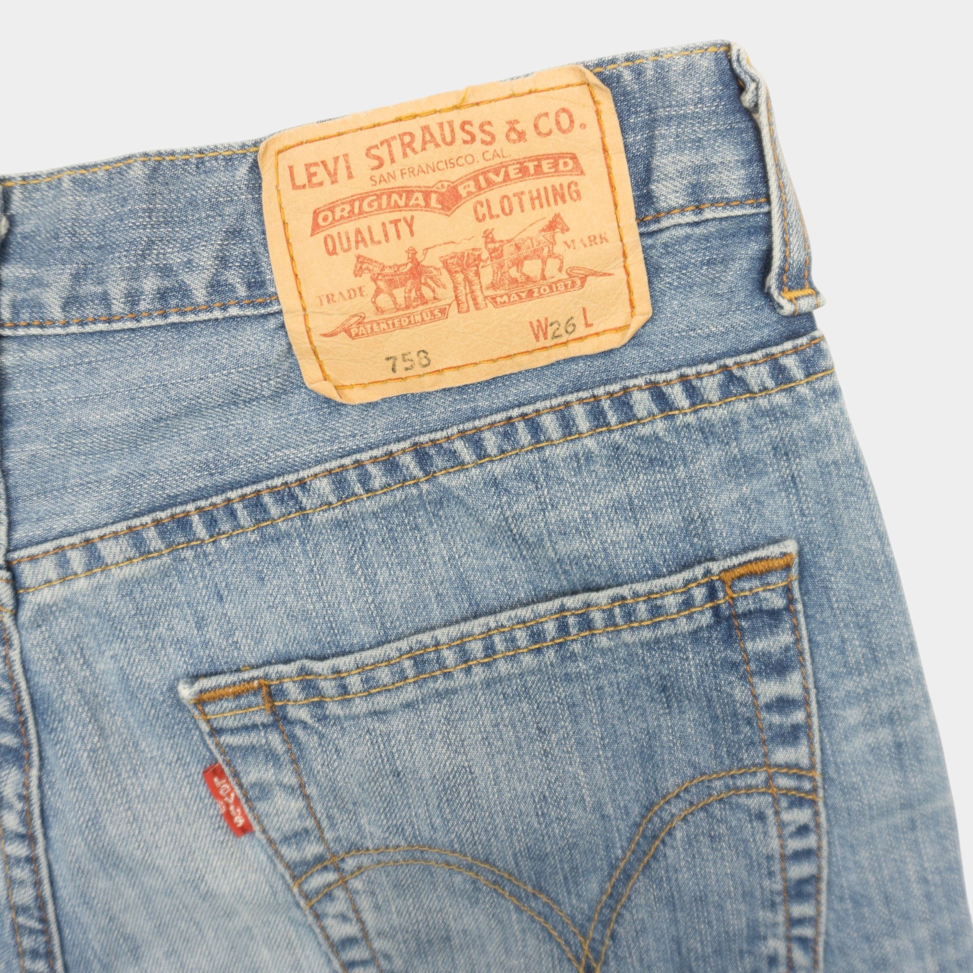 Levi's 758 Сини Къси Дънки