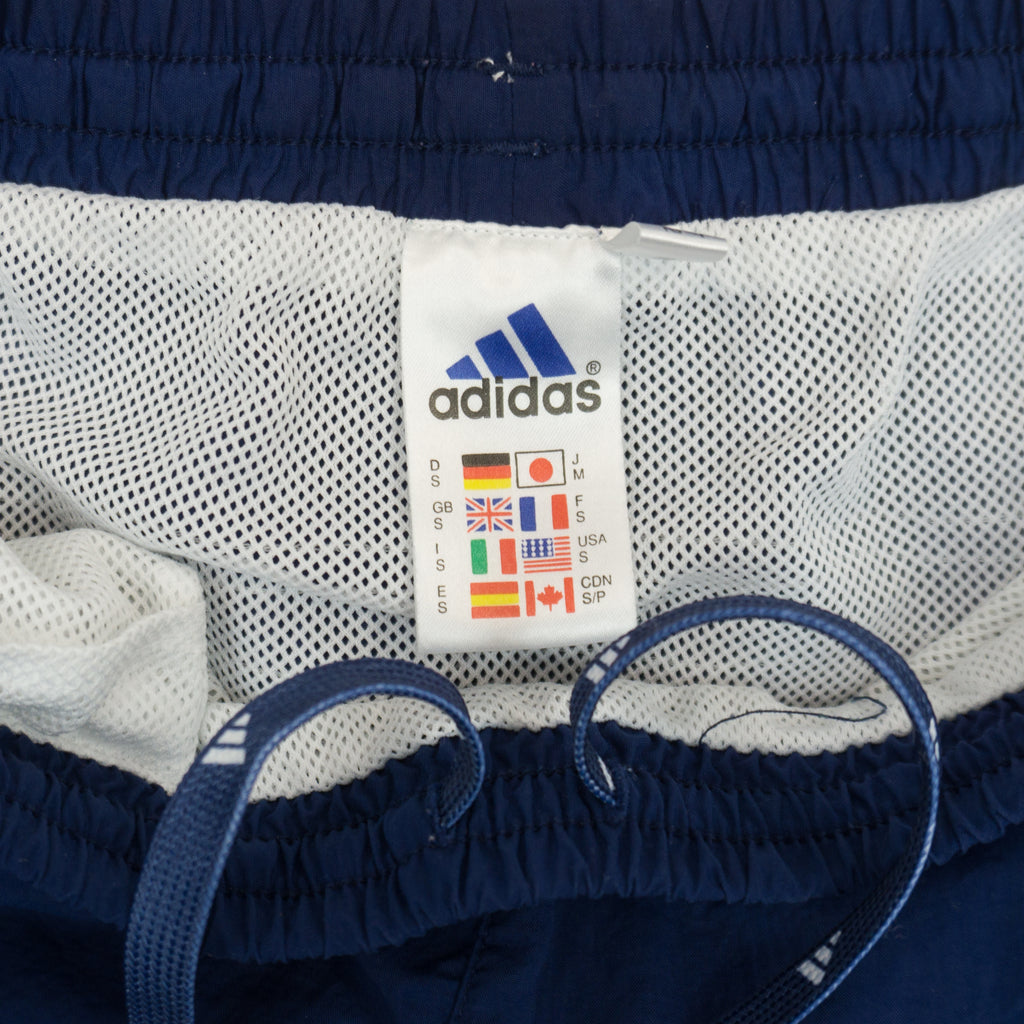 Adidas Vintage Сини Къси Панталони с Бродирано Лого от 90те