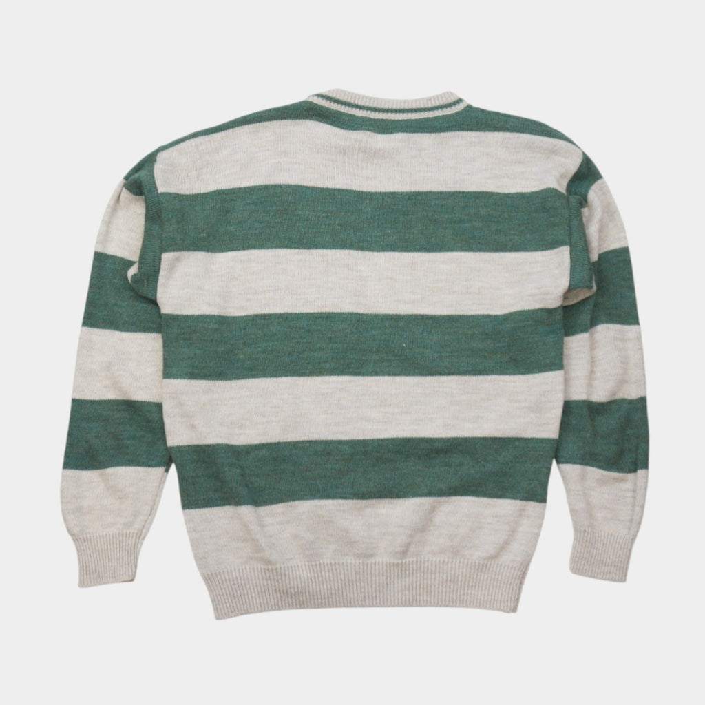 Vintage Плетен Пуловер