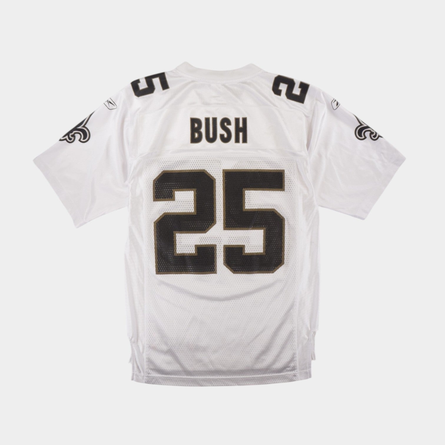 Reebok X NFL New Orleans Saints 25 Bush Vintage Бяло Джърси