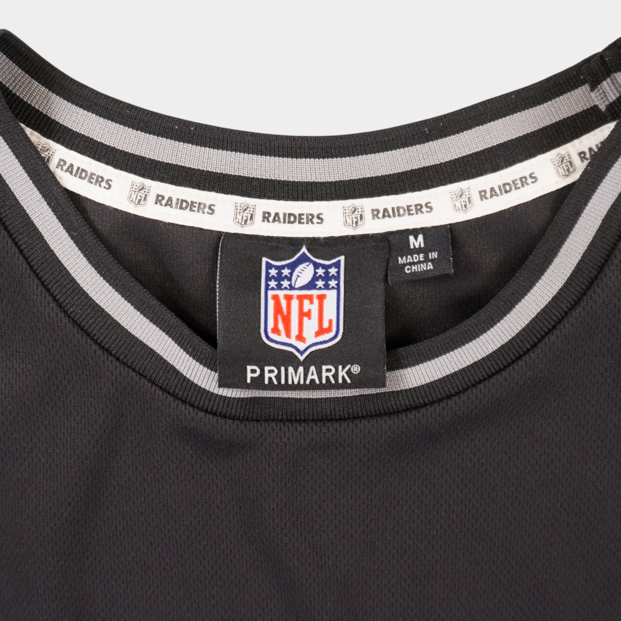 Primark X NFL Raiders Черно Джърси с Голямо Лого