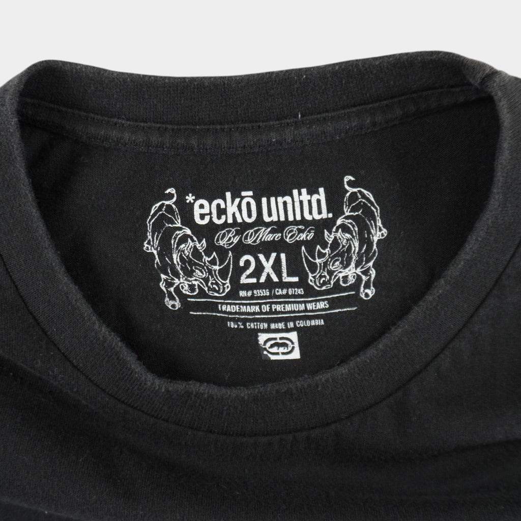 Ecko Unltd. Черна Тениска с Голямо Лого