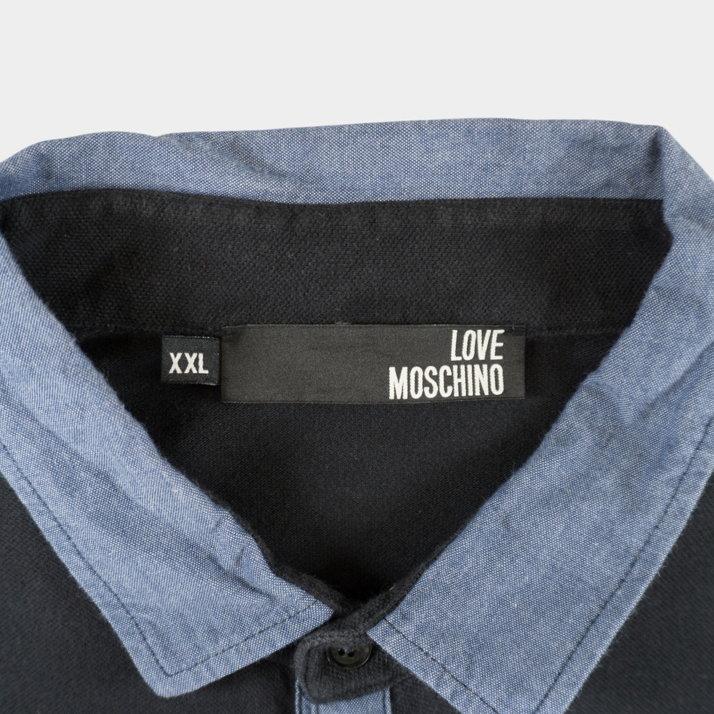 Love Moschino Блуза с Яка и Малко Лого