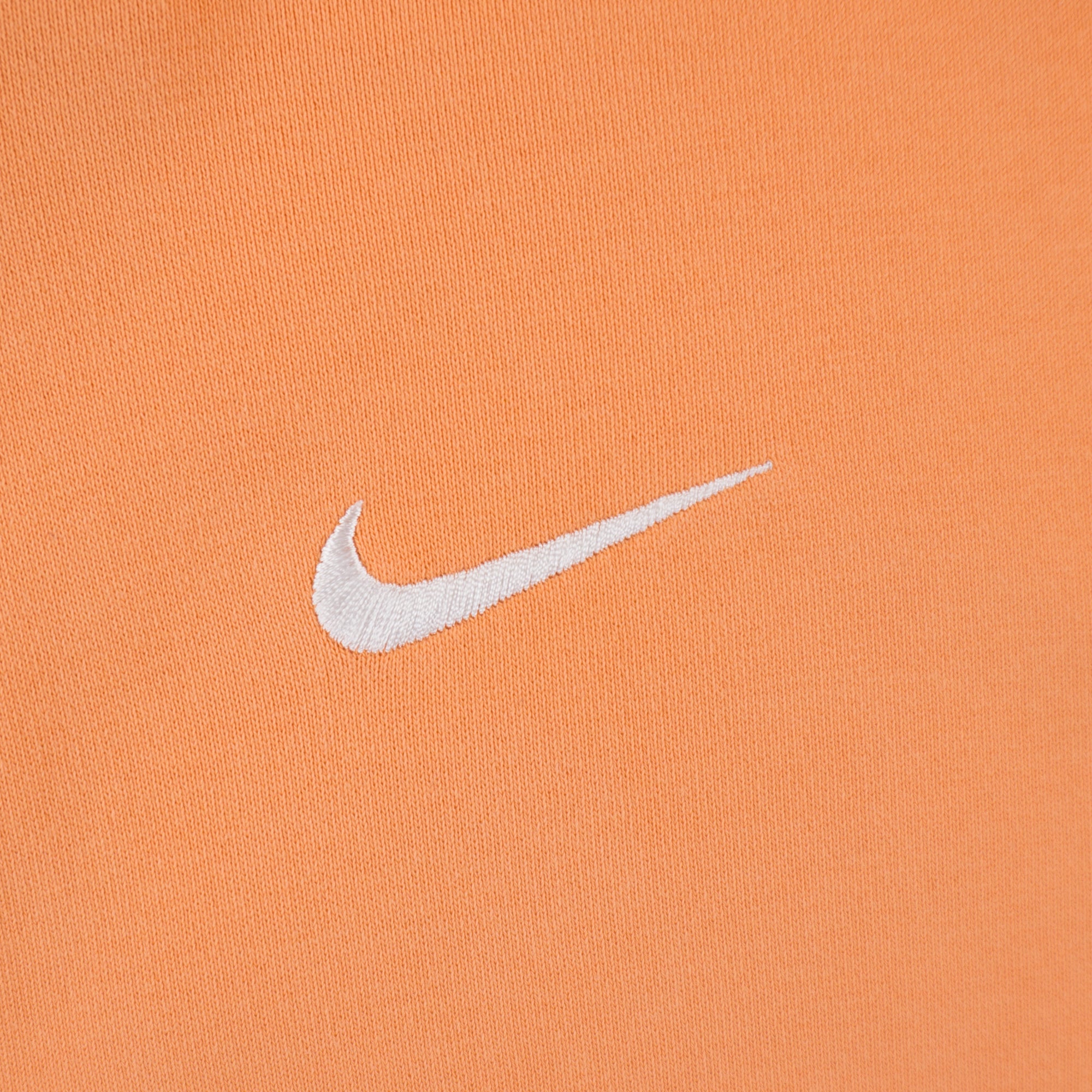 Nike Оранжев Суичър с Цип и Бродирано Лого