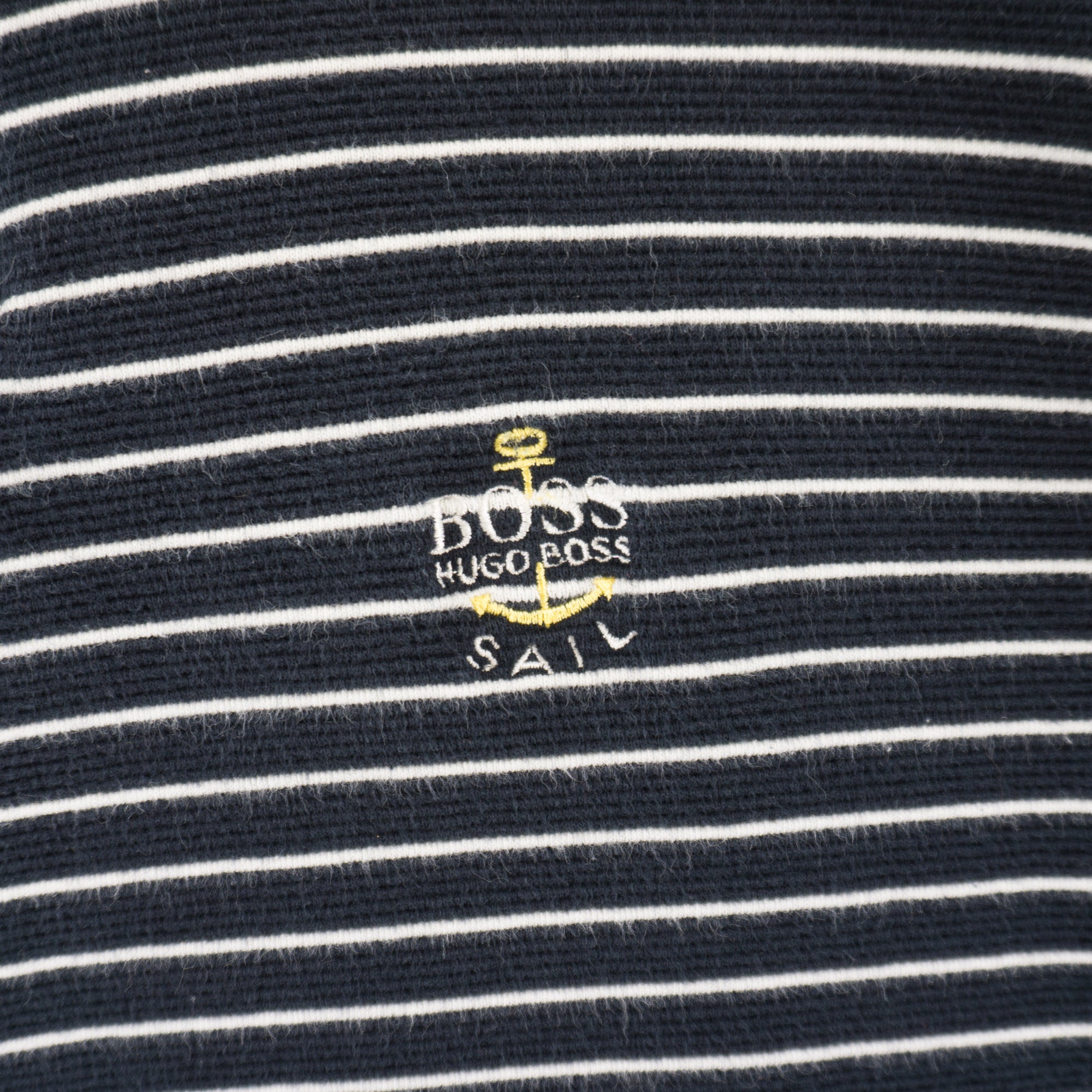 Hugo Boss Vintage 1/3 Zip-Up Раирана Поло Блуза