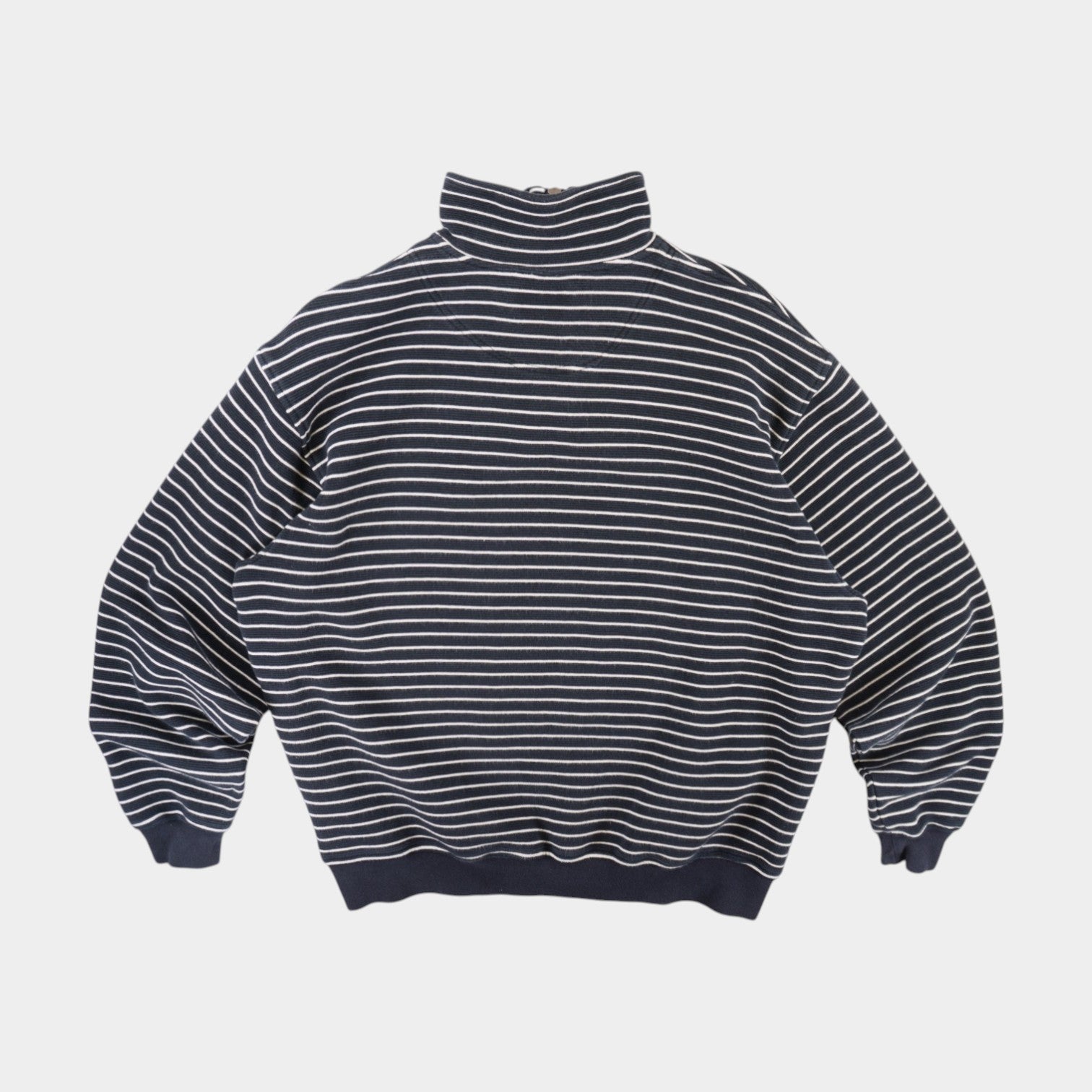 Hugo Boss Vintage 1/3 Zip-Up Раирана Поло Блуза