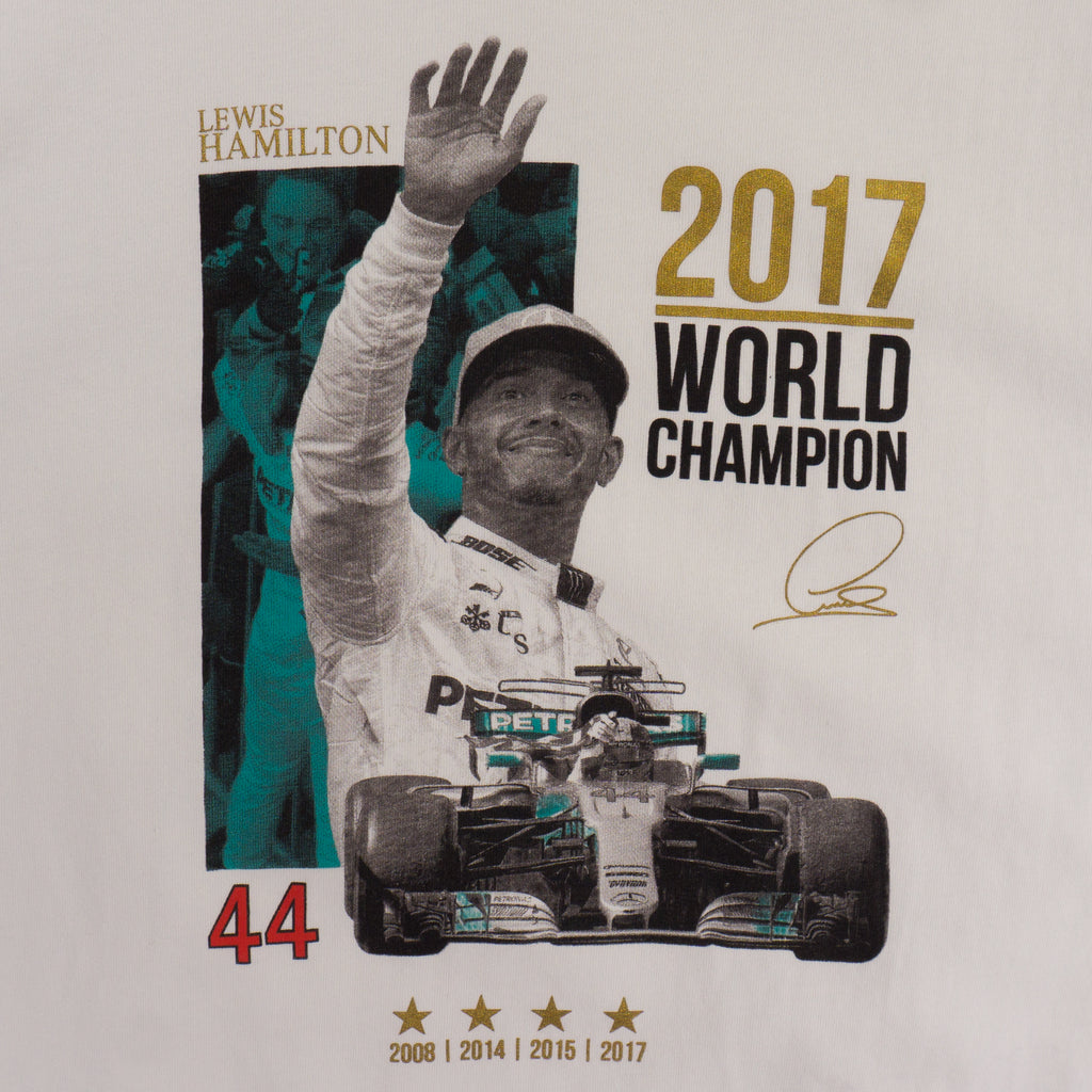 AMG Petronas Motorsport Бяла Тениска с Графика