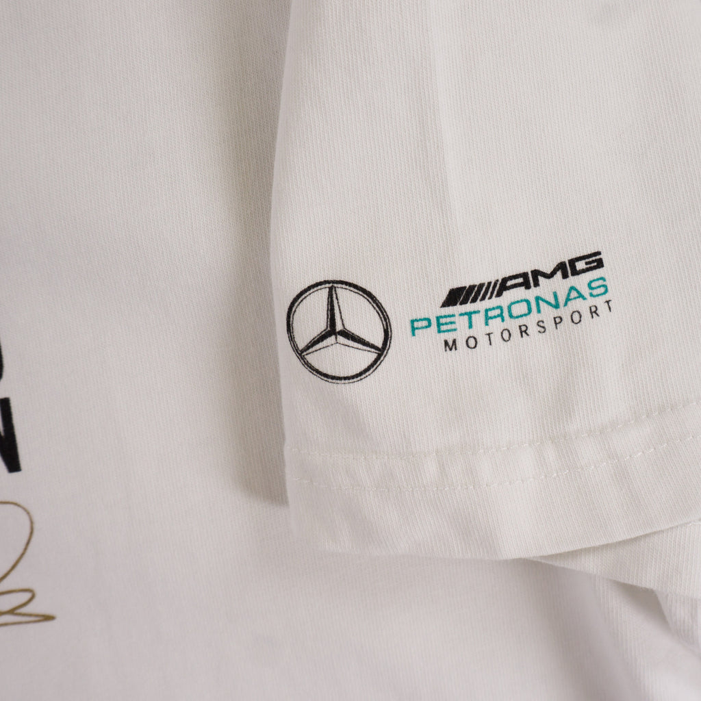 AMG Petronas Motorsport Бяла Тениска с Графика