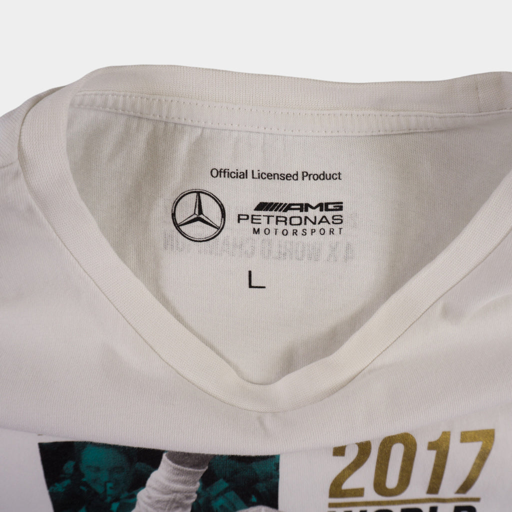 AMG Petronas Motorsport Бяла Тениска с Графика