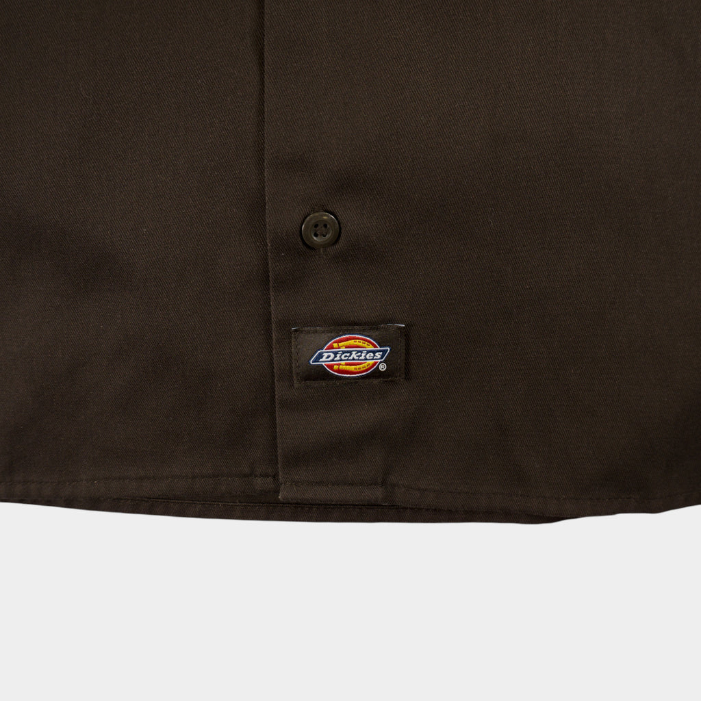 Dickies Кафява Риза с Дълъг Ръкав