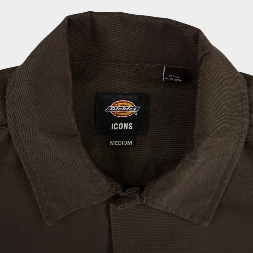 Dickies Кафява Риза с Дълъг Ръкав