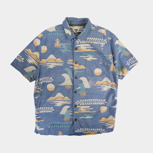 Vissla Синя Риза с Къс Ръкав