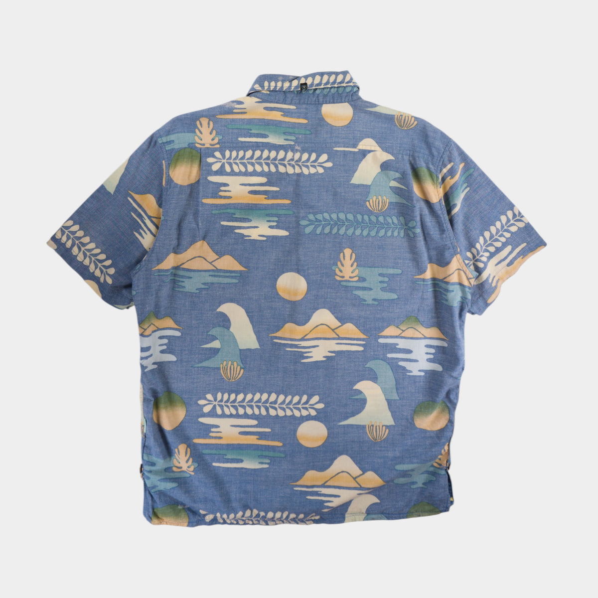 Vissla Синя Риза с Къс Ръкав