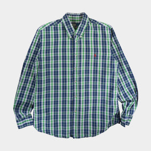 Polo Ralph Lauren Винтидж 2000-те Карирана Риза с Дълъг Ръкав
