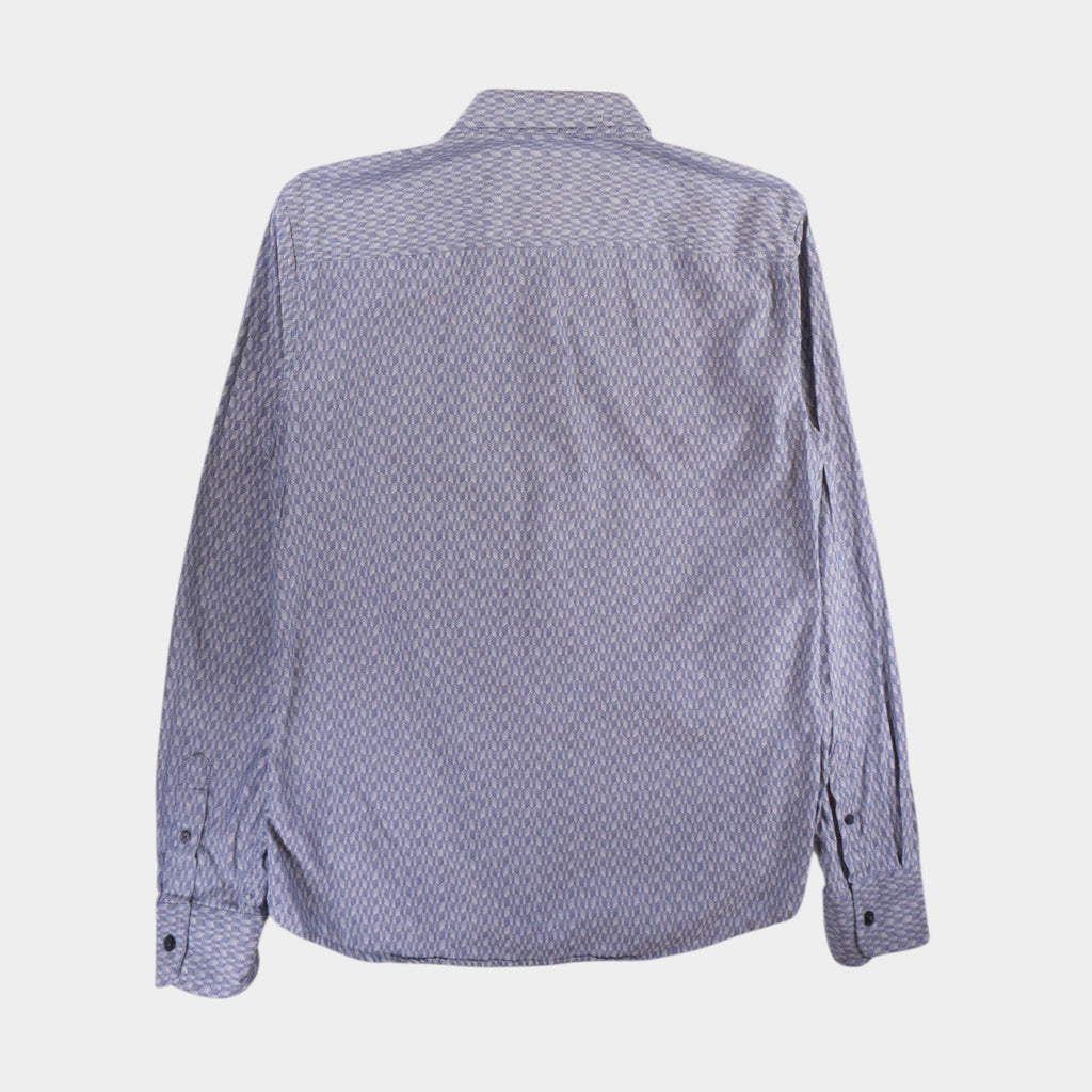 Armani Exchange Сива Риза с Дълъг Ръкав