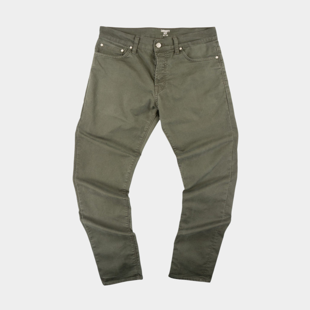 Carhartt WIP Klondike Зелени Панталони с Бродирано Лого