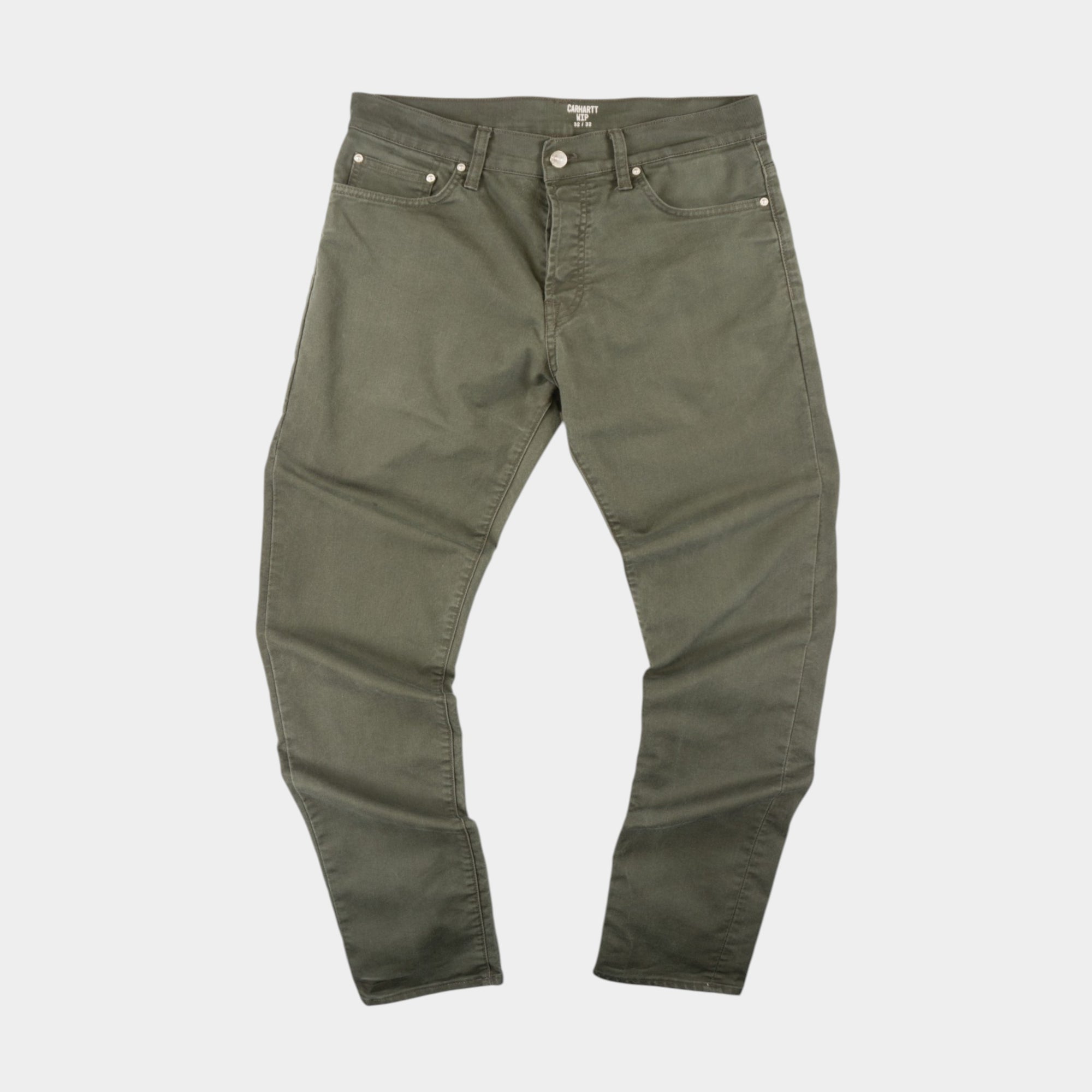 Carhartt WIP Klondike Зелени Панталони с Бродирано Лого