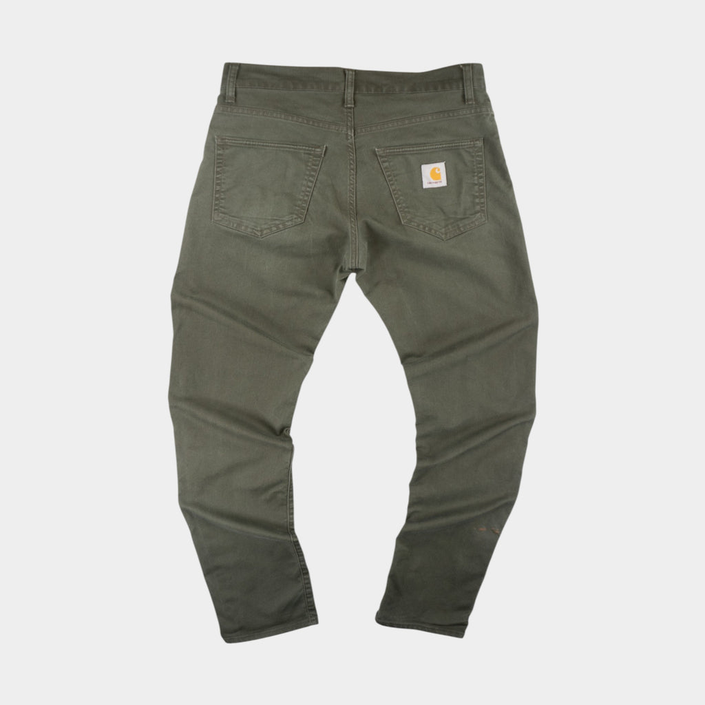 Carhartt WIP Klondike Зелени Панталони с Бродирано Лого